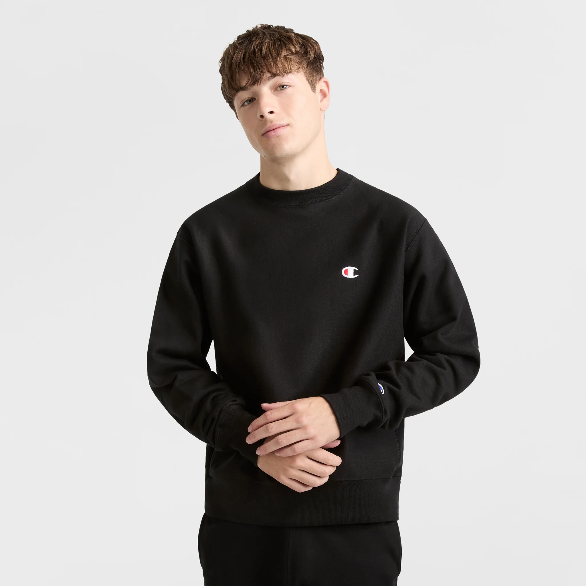 Reverse Weave Crewneck Sweatshirt. C Logo