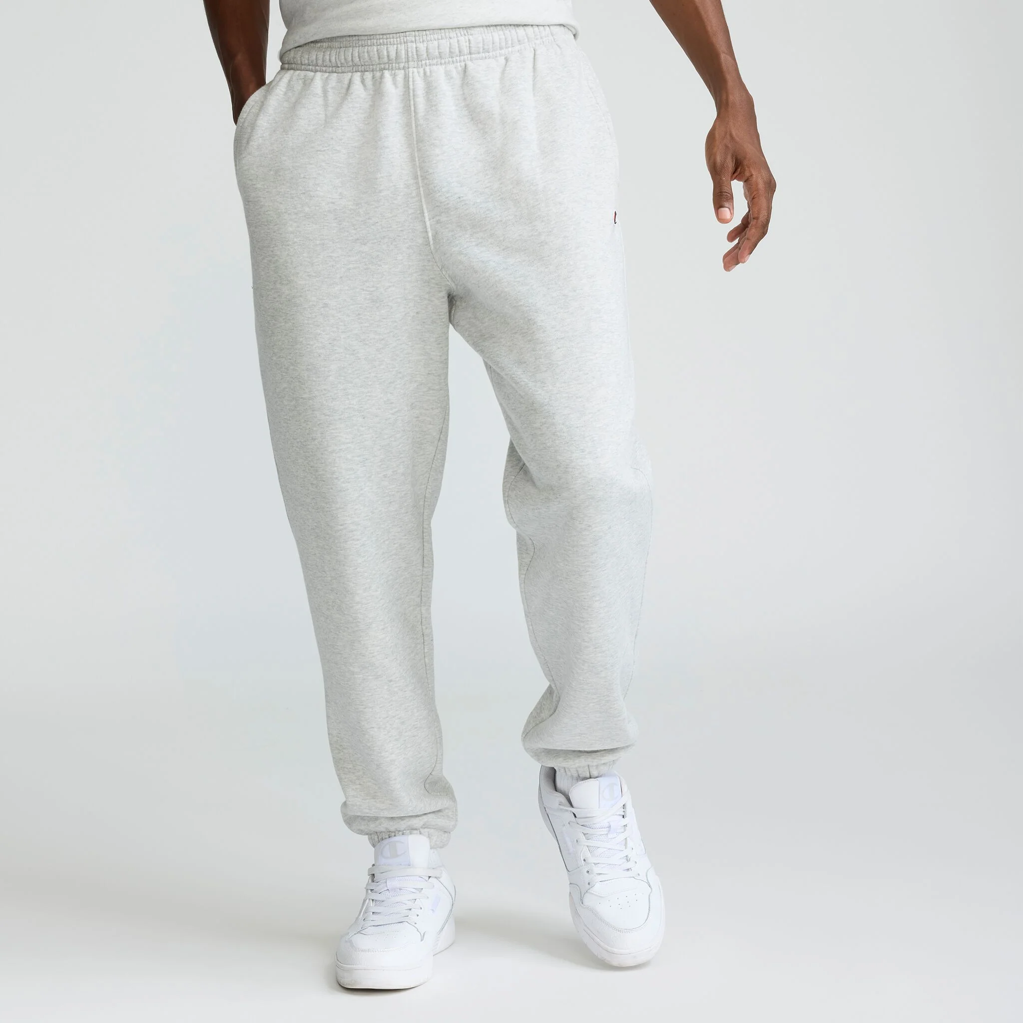 Powerblend Sweatpants. Cinched Bottom. C Logo