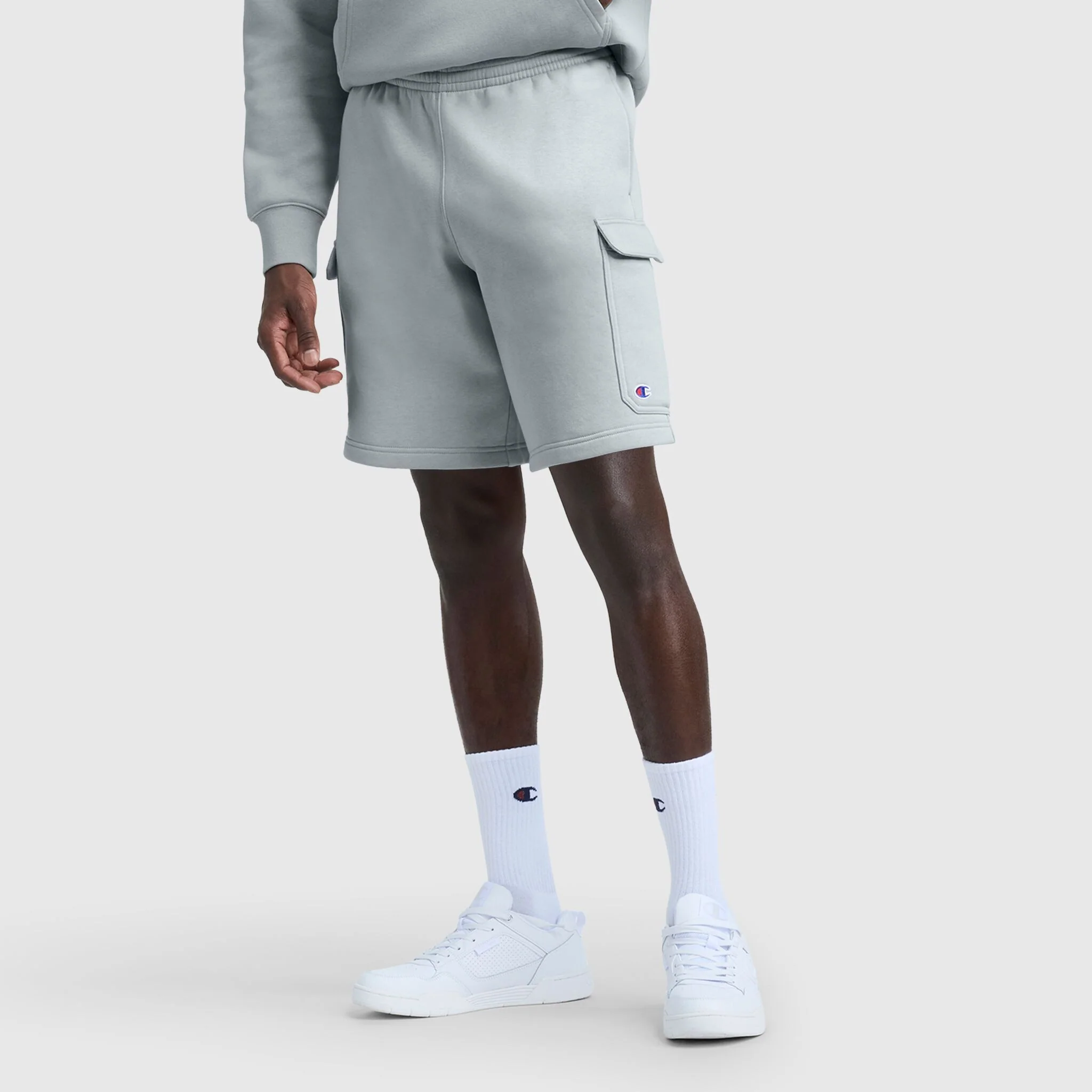 8 Fleece Cargo Short. C Logo
