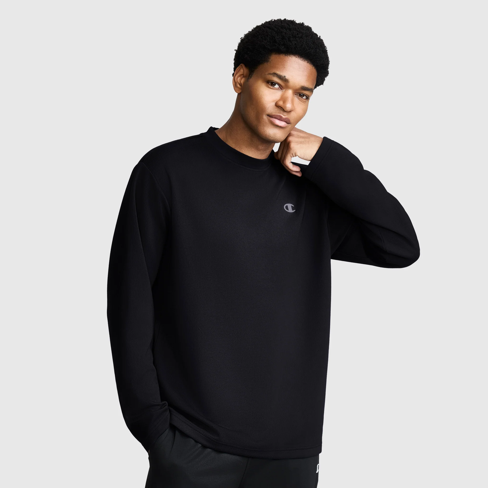 Sport Long Sleeve Crewneck. C Logo